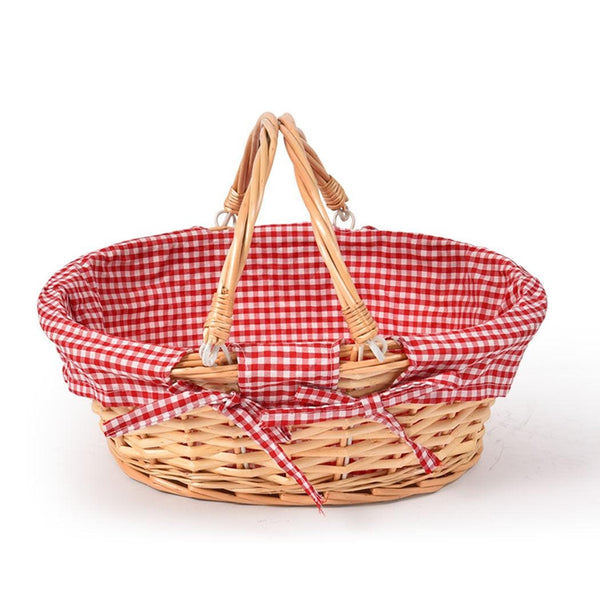 Picnic Basket Wicker Baskets Outdoor Deluxe Gift Storage Person Storage Carry Deals499