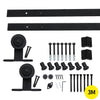 3M Antique Classic Style Single Sliding Barn Door Hardware Track Roller Kit Deals499