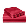 DreamZ Silk Satin Quilt Duvet Cover Set in King Size in Burgundy Colour Deals499