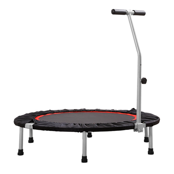 40" Fitness Trampoline Foldable Mini Rebounder Handrail Cardio Exercise Trainer Deals499