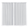 2x Blockout Curtains Panels 3 Layers with Gauze Room Darkening 180x213cm Grey Deals499