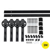 3M Antique Classic Style Double Sliding Barn Door Hardware Track Roller Kit Deals499