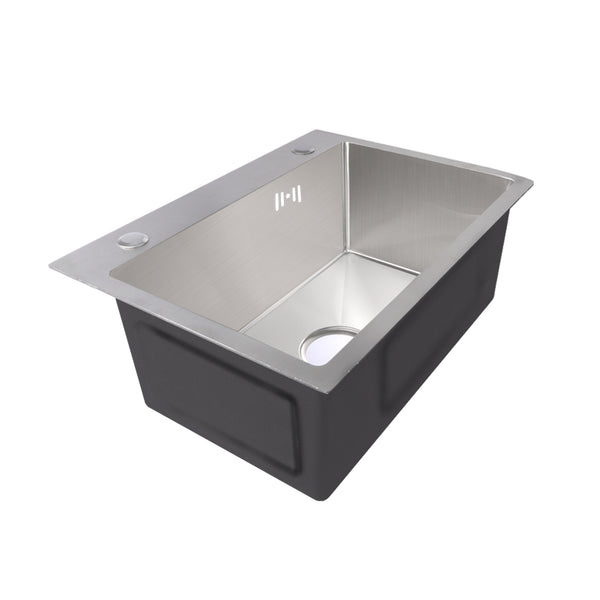 Stainless Steel Kitchen Sink Under/Topmount Sinks Laundry Single Bowl 440 X440MM Deals499