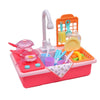 35x Kids Kitchen Play Set Dishwasher Sink Dishes Toys Cookware Pretend Play Pink Deals499