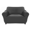 Sofa Cover Slipcover Protector Couch Covers 2-Seater Dark Grey Deals499