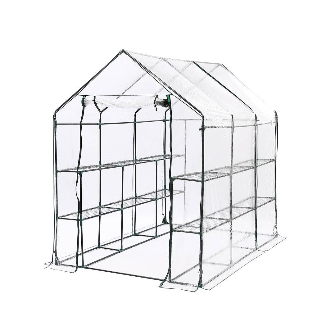 3 Tier Walk In Greenhouse Garden Shed PVC Cover Film Tunnel Green House Plant Deals499