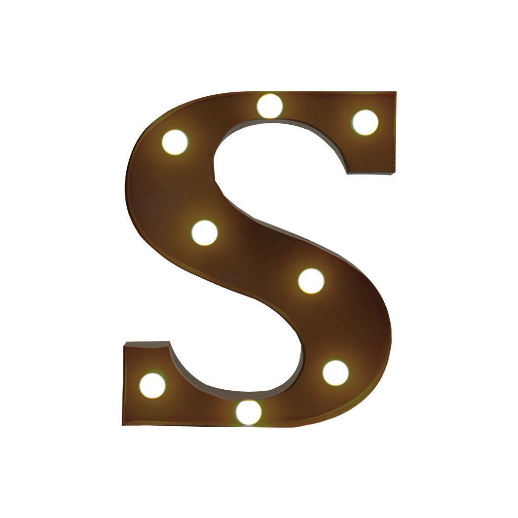 LED Metal Letter Lights Free Standing Hanging Marquee Event Party D?cor Letter S Deals499