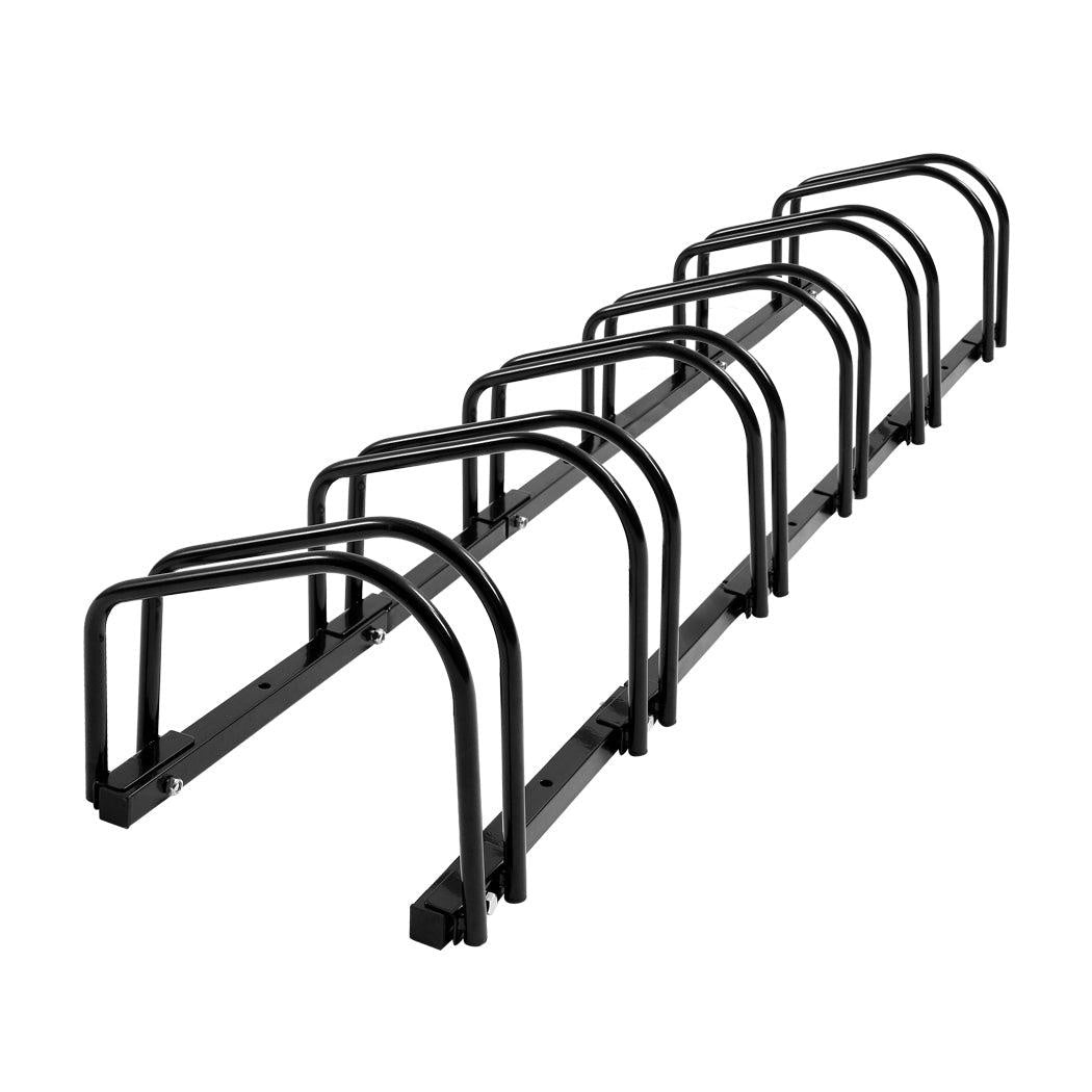 6-Bikes Stand Bicycle Bike Rack Floor Parking Instant Storage Cycling Portable Deals499