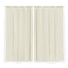 2x Blockout Curtains Panels 3 Layers with Gauze Room Darkening 180x230cm Sand Deals499