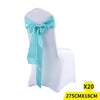 20x Satin Chair Sashes Cloth Cover Wedding Party Event Decoration Table Runner Deals499