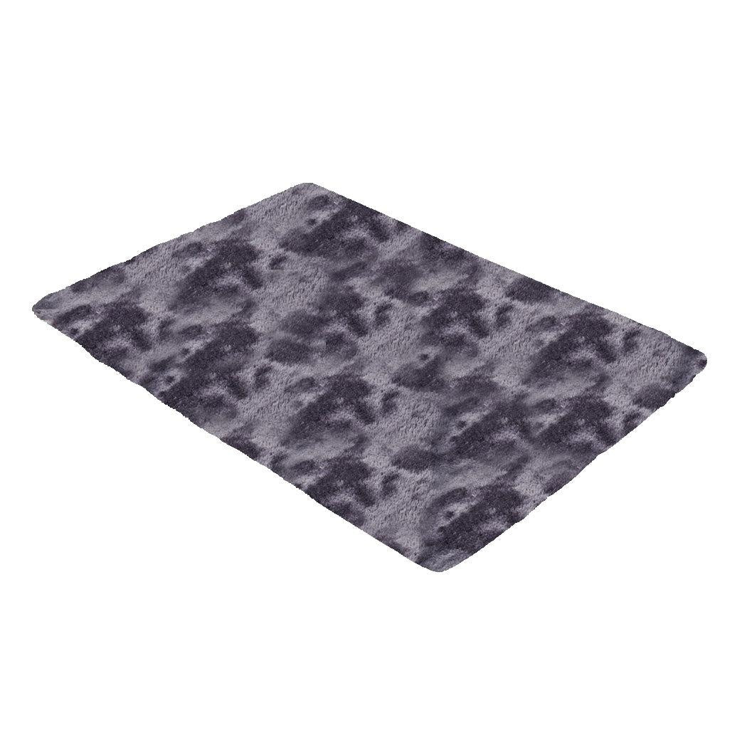 Floor Rug Shaggy Rugs Soft Large Carpet Area Tie-dyed Midnight City 120x160cm Deals499