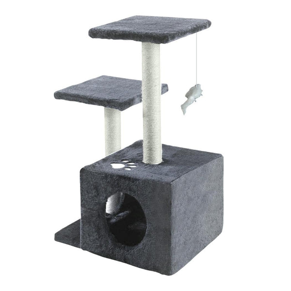 PaWz 0.6M Cat Scratching Post Tree Gym House Condo Furniture Scratcher Tower Grey Deals499