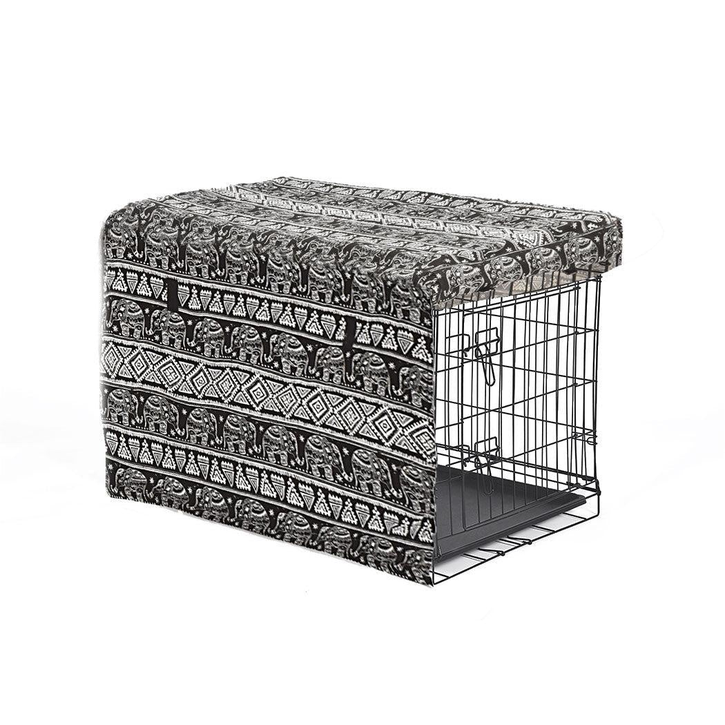 Crate Cover Pet Dog Kennel Cage Collapsible Metal Playpen Cages Covers Black 30