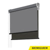 Modern Day/Night Double Roller Blinds Commercial Quality 60x210cm Charcoal Black Deals499