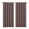 2x Blockout Curtains Panels 3 Layers Eyelet Room Darkening 180x230cm Taupe Deals499