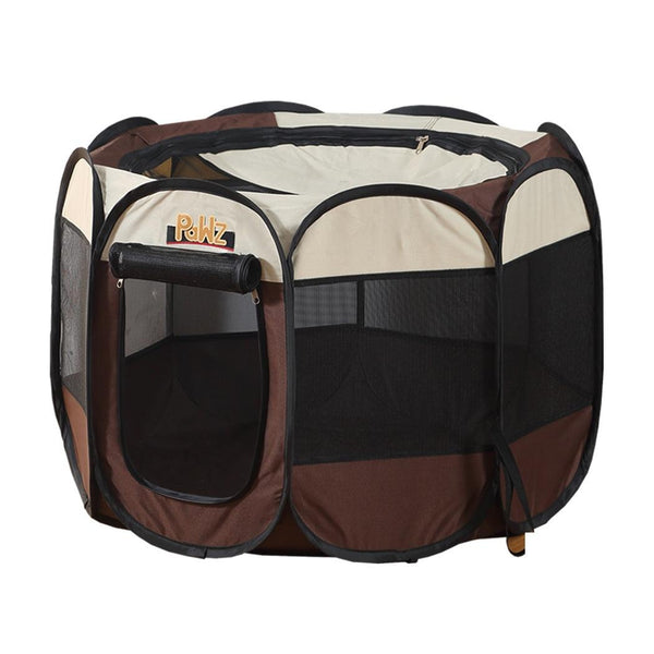PaWz Dog Playpen Pet Play Pens Foldable Panel Tent Cage Portable Puppy Crate 52" Deals499