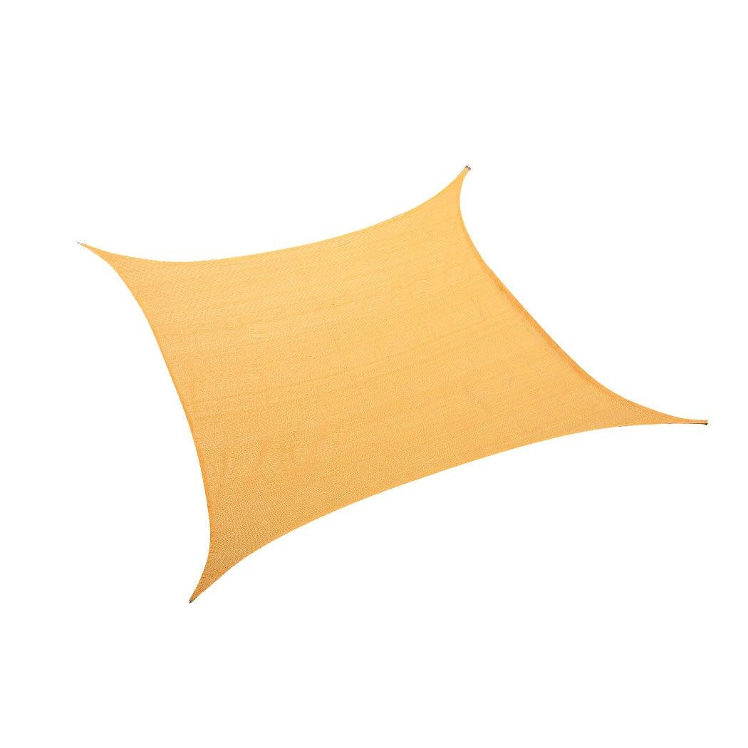 Sun Shade Sail Cloth ShadeCloth Canopy Outdoor Awning Cover Square Beige 3Mx3M Deals499