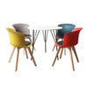 Office Meeting Table Chair Set 4 PU Leather Seat Dining Tables Chair Round Desk Type 3 Deals499