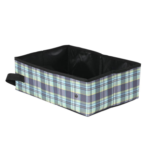 Cat Litter Box Foldable Large Kitty Litter Toilet Folding Tray Basin Mat Plaid Deals499