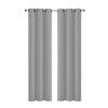 2x Blockout Curtains Panels 3 Layers Eyelet Room Darkening 132x213cm Grey Deals499