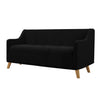 Couch Stretch Sofa Lounge Cover Protector Slipcover 3 Seater Black Deals499