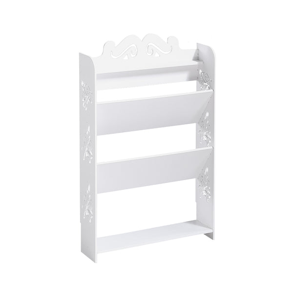 Levede 4 Tiers 43 Width Tilt Chic Hollow Shoe Rack Stand Storage Organiser Shelf Deals499