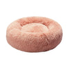 Pet Bed Cat Dog Donut Nest Calming Kennel Cave Deep Sleeping Pink XL Deals499