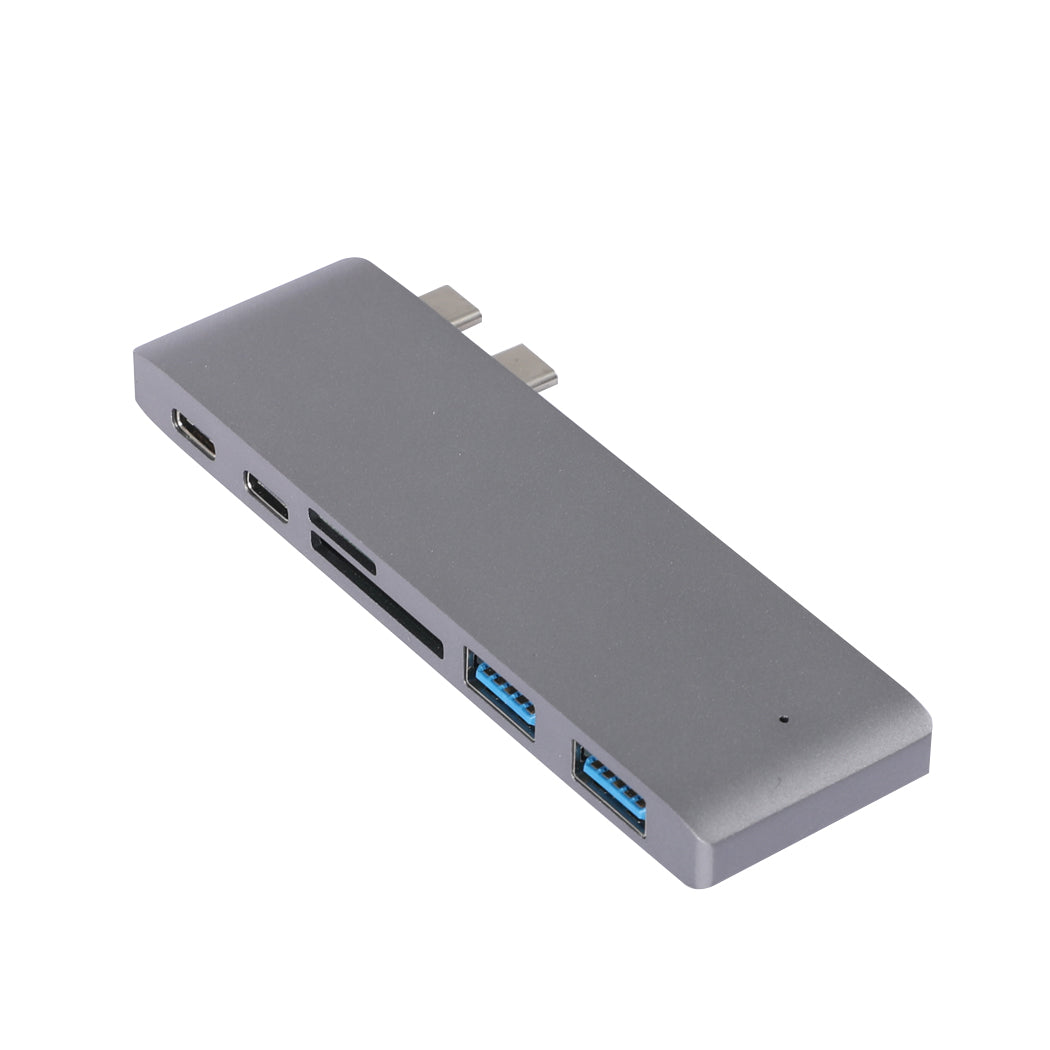 USB 3.0 Type-C HUB 6 Port Powered Adapter High Speed Splitter for Macbook pro Deals499