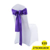 20x Satin Chair Sashes Cloth Cover Wedding Party Event Decoration Table Runner Deals499