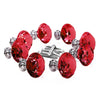 16 Pcs Red Crystal Knobs Diamond 40mm Diameter Door Cabinet Handle Deals499