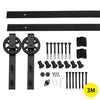 3M Antique Classic Style Single Sliding Barn Door Hardware Track Roller Kit Deals499