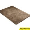 Ultra Soft Anti Slip Rectangle Plush Shaggy Floor Rug Carpet in Taupe 60x220cm Deals499