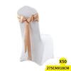 50x Satin Chair Sashes Cloth Cover Wedding Party Event Decoration Table Runner Deals499