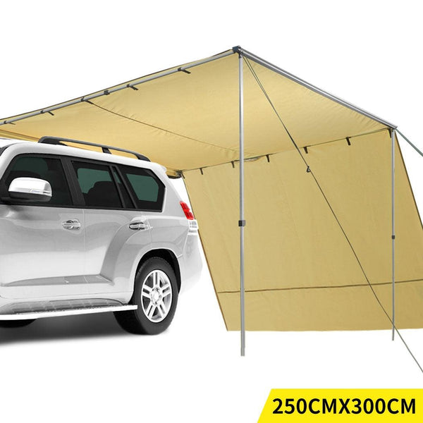 Mountview 2.5x3M Car Side Awning Extension Roof Rack Covers Tents Shades Camping Deals499