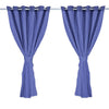 2x Blockout Curtains Panels 3 Layers with Gauze Room Darkening 240x230cm Navy Deals499