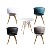 Office Meeting Table Chair Set 4 PU Leather Seat Dining Tables Chair Round Desk Type 4 Deals499