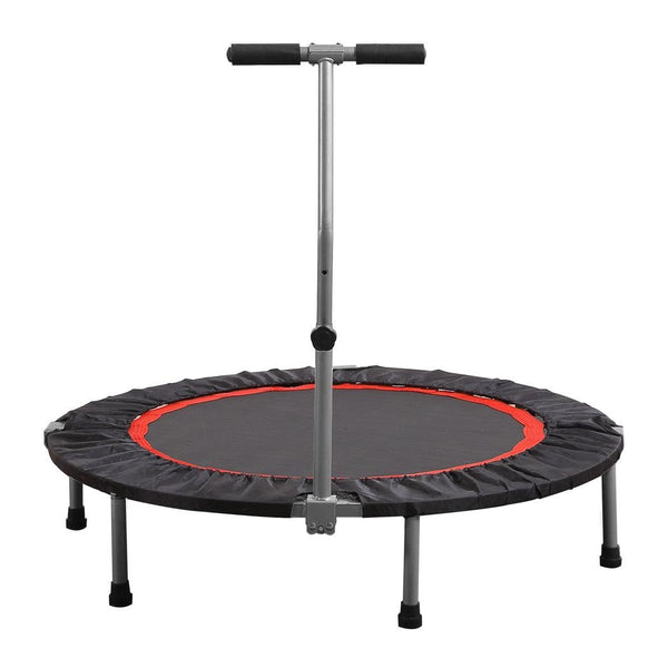 40" Fitness Trampoline Foldable Mini Rebounder Handrail Cardio Exercise Trainer Deals499