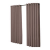 2x Blockout Curtains Panels 3 Layers Eyelet Room Darkening 240x230cm Taupe Deals499