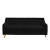 Couch Stretch Sofa Lounge Cover Protector Slipcover 4 Seater Black Deals499