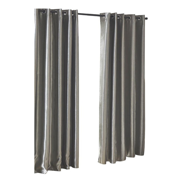 2X Blockout Curtains Blackout Curtain Bedroom Window Eyelet Grey 140CM x 230CM Deals499