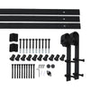 3.66M Antique Classic Style Double Sliding Barn Door Hardware Track Roller Kit Deals499