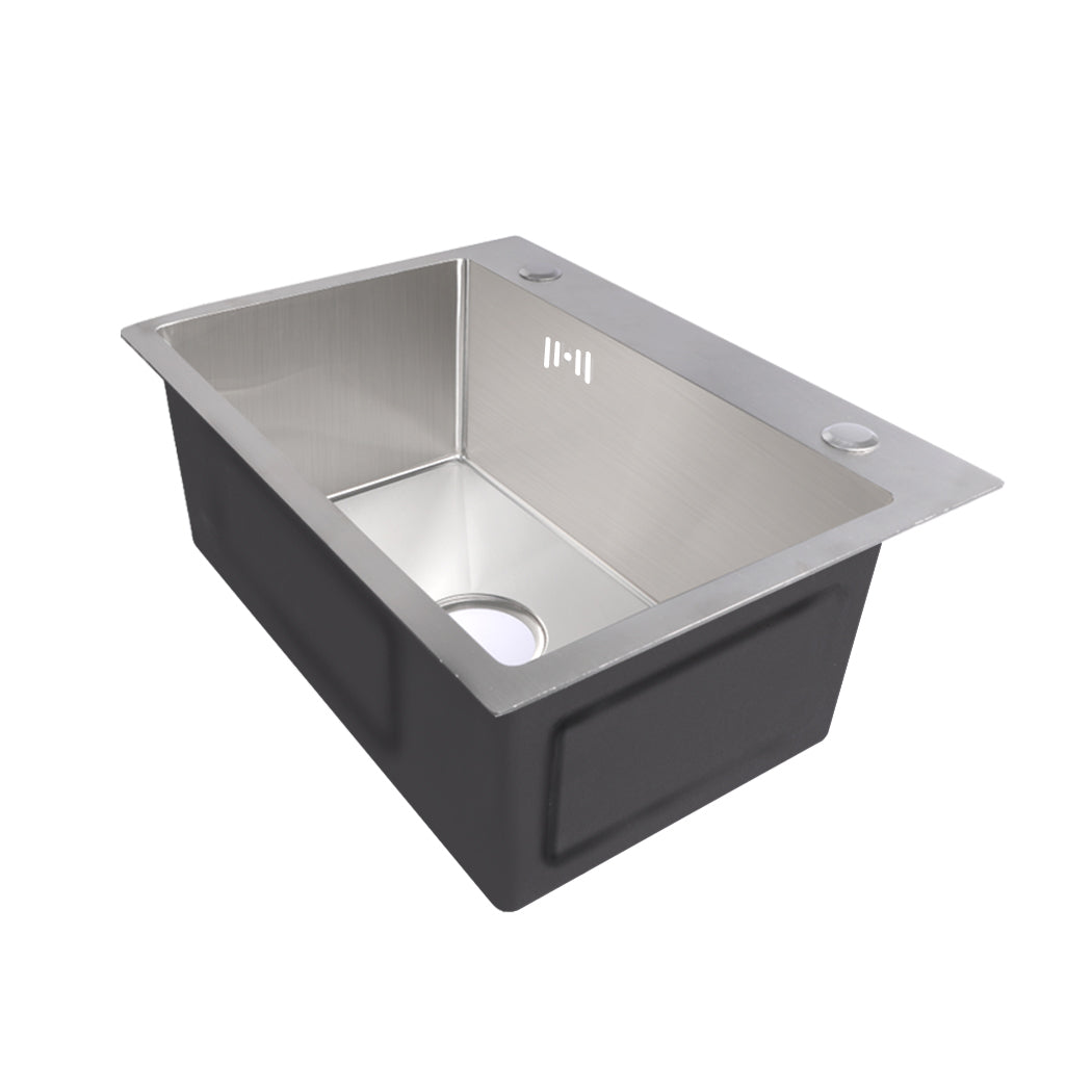 Stainless Steel Kitchen Sink Under/Topmount Sinks Laundry Single Bowl 440 X440MM Deals499