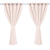 2x Blockout Curtains Panels 3 Layers with Gauze Room Darkening 240x230cm Rose Deals499