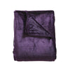 DreamZ 320GSM 220x160cm Ultra Soft Mink Blanket Warm Throw in Aubergine Colour Deals499