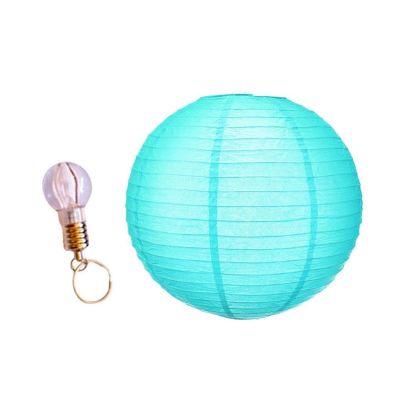 12" Paper Lanterns for Wedding Party Festival Decoration - Blue and White Colours Deals499