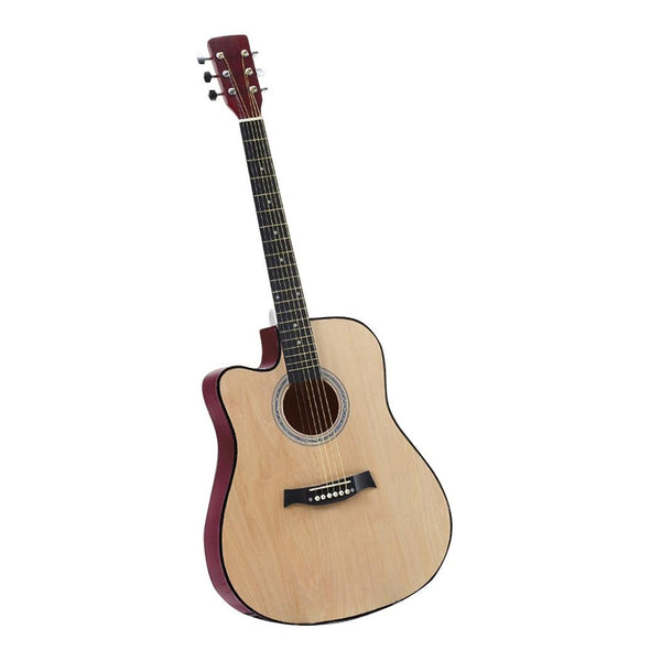 BoPeep 38 Inch Wooden Folk Acoustic Guitar Classical Cutaway Steel String w/ Bag Deals499