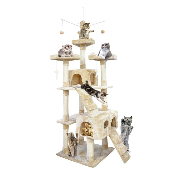 PaWz 2.1M Cat Scratching Post Tree Gym House Condo Furniture Scratcher Tower Deals499