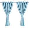 2x Blockout Curtains Panels 3 Layers with Gauze Darkening 240x230cm Turquoise Deals499