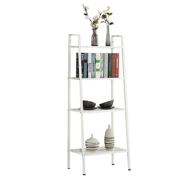 4 Tier Ladder Shelf Unit Bookshelf Bookcase Book Storage Display Rack Stand Deals499