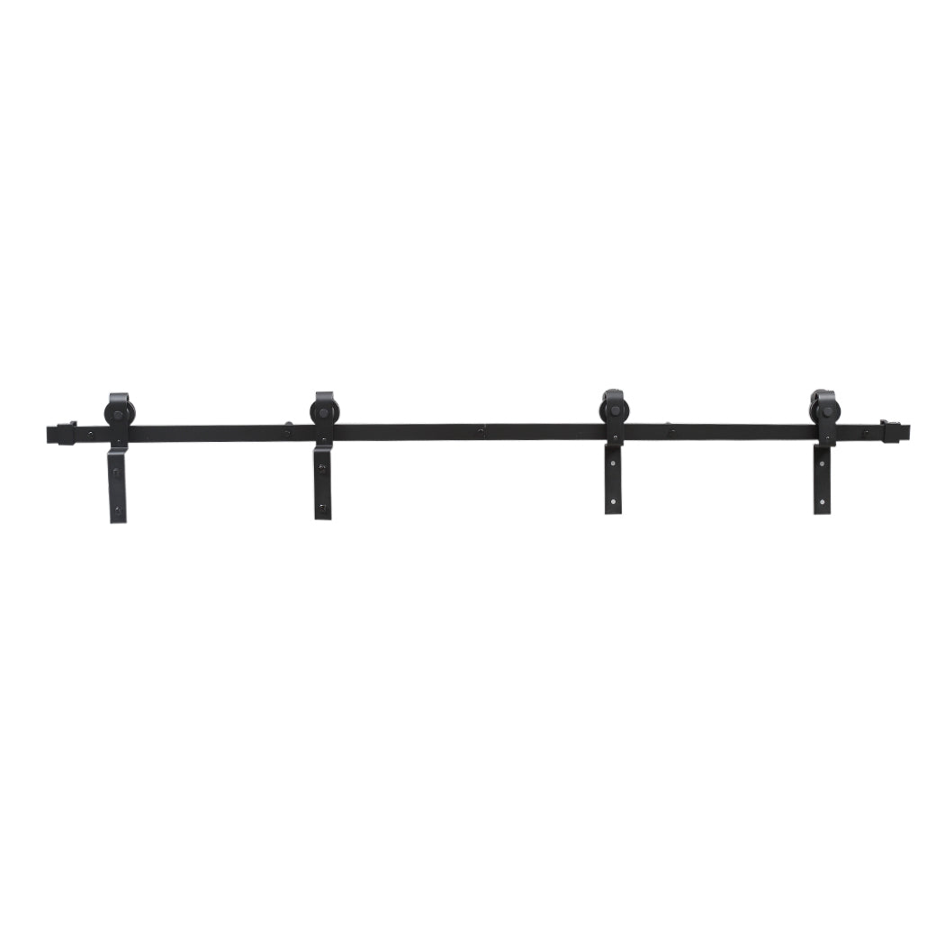 Sliding Barn Door Hardware Track Double Overlap Classic Kits 2.44M Deals499